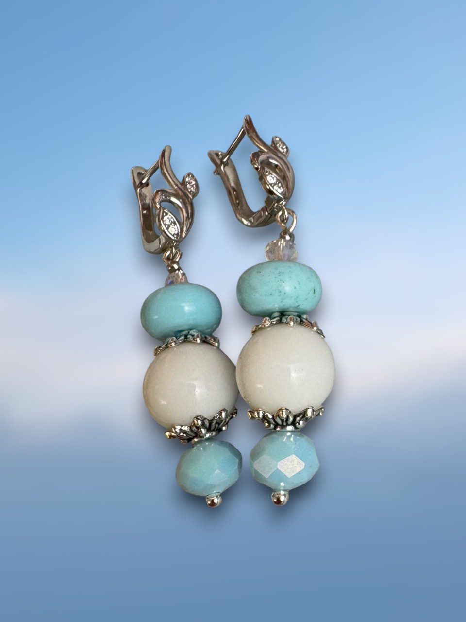 Серьги "Небесный голубь"