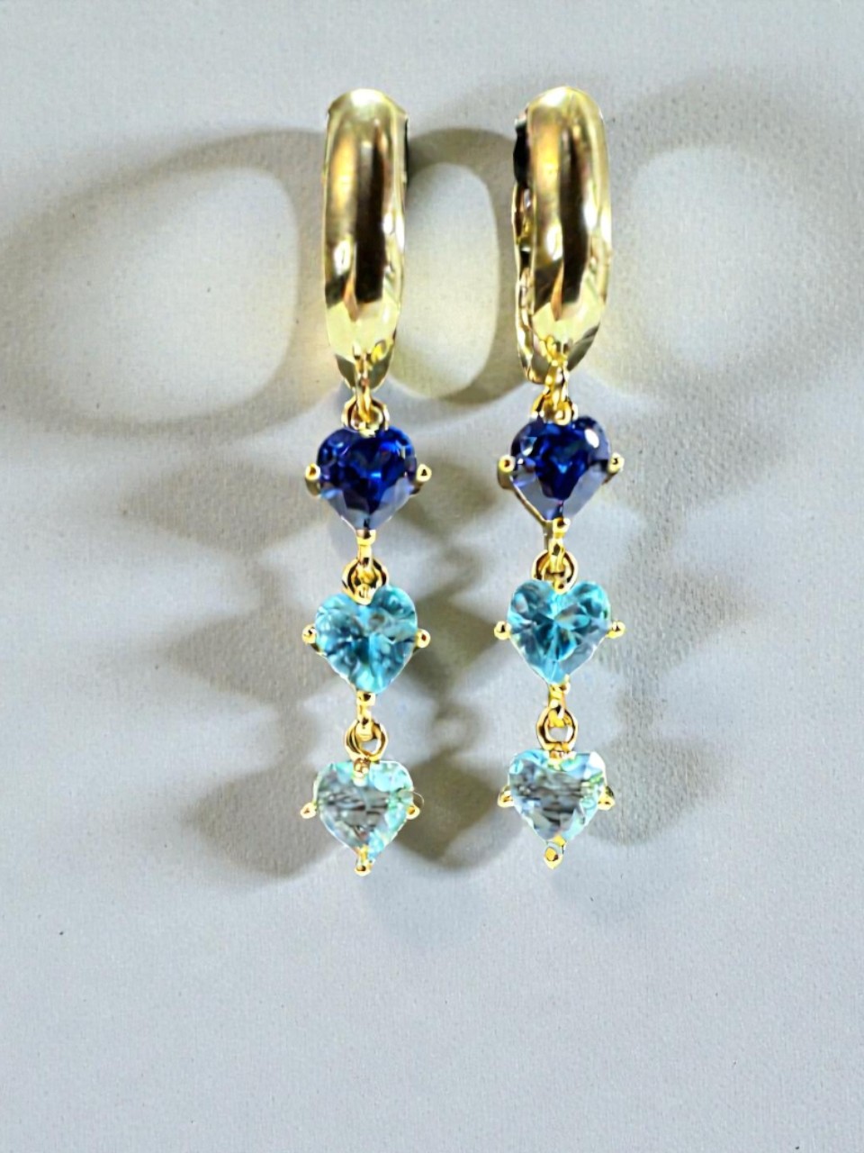 Серьги "Три оттенка света"