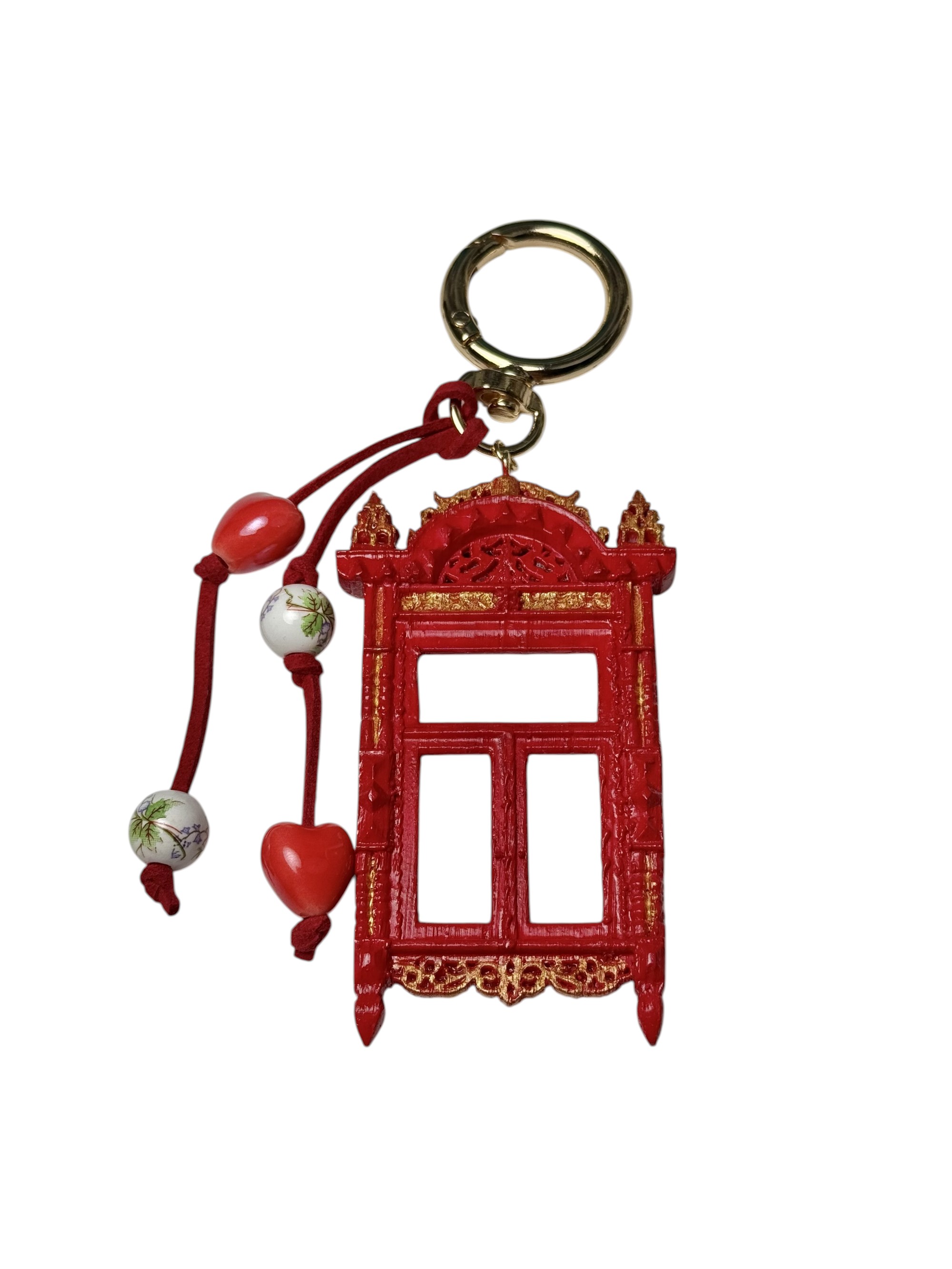 Обвес на сумку "Алый наличник"