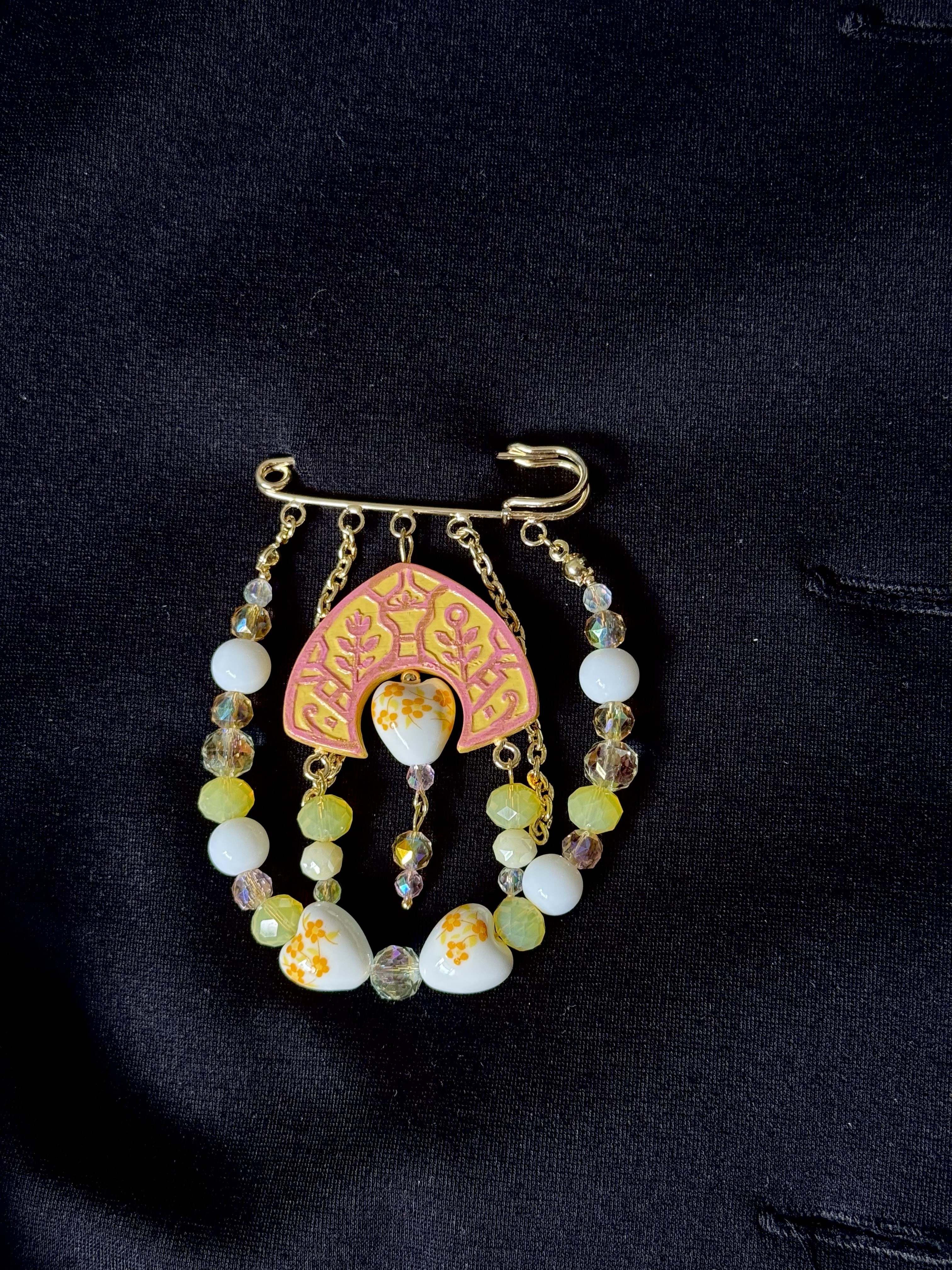 Брошь-булавка "Кокошник"